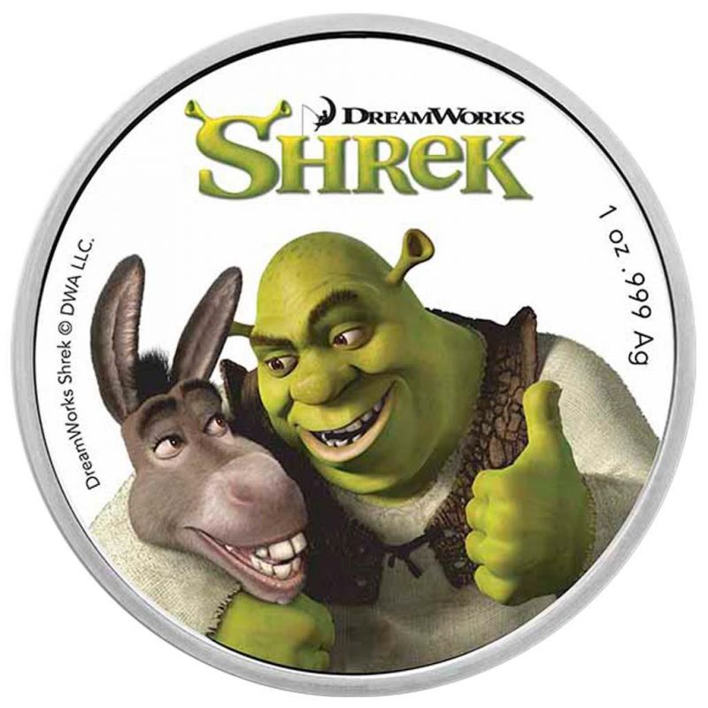 (2021) Niue - 2 $ (1 oz.) SHREK™ - stříbrná mince v blistru
