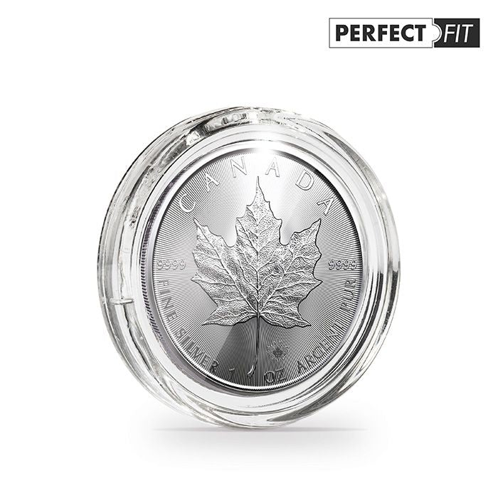 ULTRA Perfect Fit - 38 mm pro 1 oz. Maple Leaf Silver - kulaté bublinky na mince (bal. 100 ks)